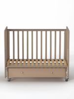 Antemi Кроватка Classic Sleep с ящиком и универсальным маятником капучино — изображение 11
