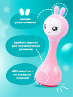 Alilo Интерактивная музыкальная игрушка Умный Зайка R1 розовый — изображение 7
