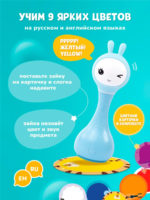 Alilo Интерактивная музыкальная игрушка Умный Зайка R1 синий — изображение 5