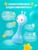 Alilo Интерактивная музыкальная игрушка Умный Зайка R1 синий — изображение 6