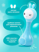 Alilo Интерактивная музыкальная игрушка Умный Зайка R1 синий — изображение 7