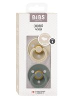 BIBS Набор из 2-х пустышек Colour Latex Anatomical Vanilla/Pine 0-6 месяцев — изображение 3