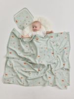 Buba Kids Набор из 3-х фланелевых пеленок Тихий океан/речная вода/сливочный 95х115см — изображение 2