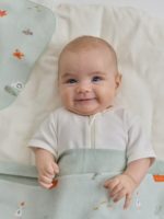 Buba Kids Набор из 3-х фланелевых пеленок Тихий океан/речная вода/сливочный 95х115см — изображение 3