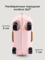Happy Baby Чемодан-каталка 3в1 Travy Pink — изображение 6