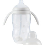 Happy Baby Поильник с трубочкой и ручками Light Gray 360мл