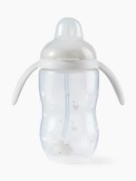 Happy Baby Поильник с трубочкой и ручками Light Gray 360мл — изображение 6