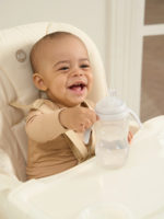 Happy Baby Поильник с трубочкой и ручками Light Gray 360мл — изображение 3