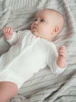 Mimibaby Плед вязаный Косы стальной 105х90см — изображение 3