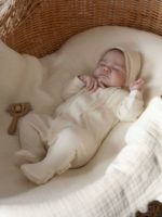 Наследник Выжанова Комплект (комбинезон, чепчик) оригами натуральный