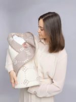 Наследник Выжанова Одеяло-плед Наследникъ экрю/кофе 140х100см — изображение 8