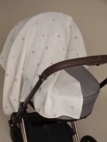 Наследник Выжанова Плед-пеленка из муслина сердечки розовый 110х110см — изображение 4