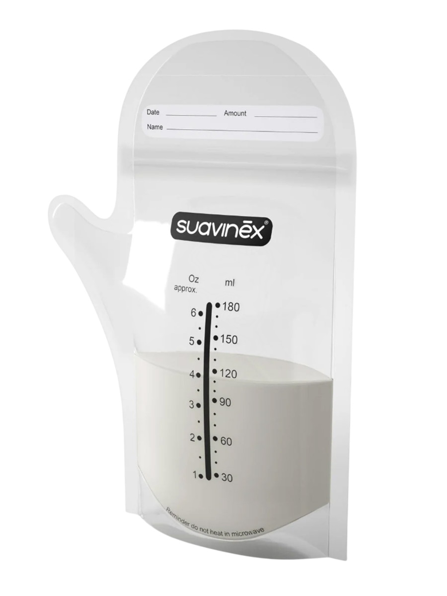 Suavinex-Pakety-dlya-hraneniya-grudnogo-moloka-25sht-180ml_004 Suavinex Пакеты для хранения грудного молока 25шт 180мл — изображение 1
