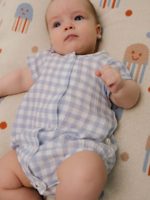 ToucanKids Боди из муслина клетка голубая — изображение 6