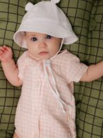 ToucanKids Боди из муслина клетка розовая — изображение 8
