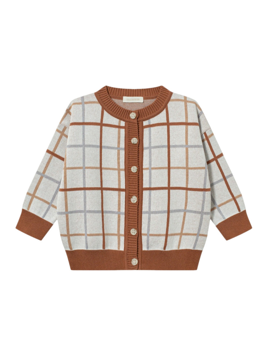 ToucanKids Кардиган вязаный клетка (2) ToucanKids Кардиган вязаный клетка — изображение 1