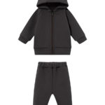 ToucanKids Костюм из футера с начесом (кофта с капюшоном, брюки) графит