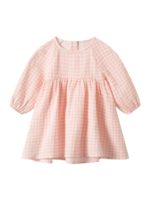 ToucanKids Платье из муслина клетка розовая