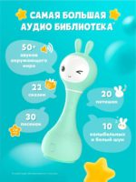 Alilo Интерактивная музыкальная игрушка Умный Зайка R1 мятный — изображение 6