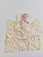 Buba Kids Фланелевая пеленка Утка-мандаринка 95х115см — изображение 2