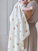 Buba Kids Набор из 3-х муслиновых пеленок бобры на хуторе/полынь/миндаль 75x75см — изображение 3