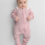 Happy Baby Комбинезон вязаный розовый
