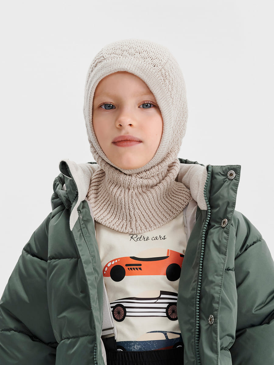 Leokid Вязаная шапка-шлем Itri Sand Shell Leokid Вязаная шапка-шлем Itri Sand Shell — изображение 1