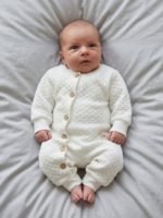 Mimibaby Комбинезон из капитония молочный