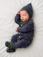 Mimibaby Комплект (комбинезон, шапочка, пинетки) Дино антрацитовый — изображение 4