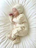Mimibaby Комплект (комбинезон, шапочка, пинетки) Оленёнок молочный — изображение 2