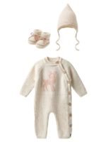Mimibaby Комплект (комбинезон, шапочка, пинетки) Оленёнок молочный — изображение 4