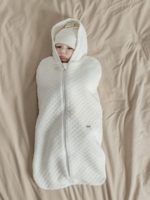 Mimibaby Пеленальный кокон c капюшоном молочный — изображение 4