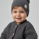Mimibaby Шапка без отворота из кашкорсе графитовая
