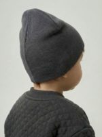 Mimibaby Шапка без отворота из кашкорсе графитовая — изображение 3