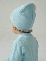Mimibaby Шапка без отворота из кашкорсе небесная — изображение 3