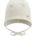 Mimibaby Шапочка на завязках из кашкорсе молочная