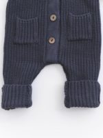 Mimibaby Вязаный комбинезон с капюшоном антрацитовый — изображение 5