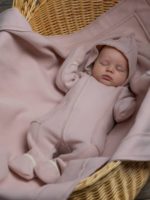 Наследник Выжанова Комбинезон из флиса с капюшоном пудра