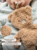 Nattou Мягкая игрушка с держателем для пустышки Teddy Bear Brown — изображение 4