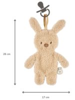 Nattou Мягкая игрушка с держателем для пустышки Teddy Rabbit Beige — изображение 4