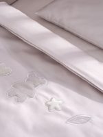 Perina Комплект постельных принадлежностей Teddy Sateen Collection серый 100х70 см — изображение 3