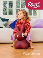 Quut Игрушка-попрыгун Hoppi Bouncing Bunny бордовый — изображение 2