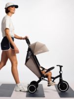 Smartrike Трехколесный складной велосипед-коляска Wonder Max Stone Beige — изображение 5