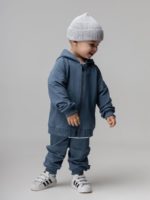Bodo Костюм из футера (кофта с капюшоном, брюки) индиго — изображение 3