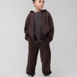Bodo Костюм из футера (кофта с капюшоном, брюки) кофейный