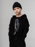 Bodo Костюм из футера (кофта с капюшоном, джоггеры) черный — изображение 3