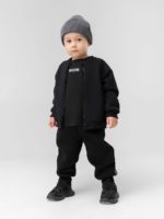 Bodo Костюм из футера с начесом (кофта на молнии, брюки) черный