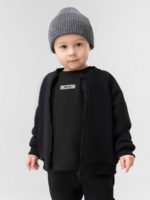 Bodo Костюм из футера с начесом (кофта на молнии, брюки) черный — изображение 2