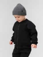 Bodo Костюм из футера с начесом (кофта на молнии, брюки) черный — изображение 3