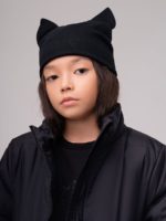 Bodo Шапка с ушками черная — изображение 3